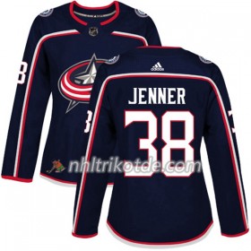 Columbus Blue Jackets Trikot Boone Jenner 38 Adidas 2017-2018 Marineblau Authentic - Dame